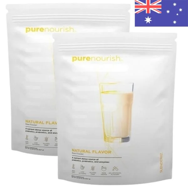 Slenderiiz PureNourish 2-Pack - Best Plant-Based Vegan Protein Powder (Australia)
