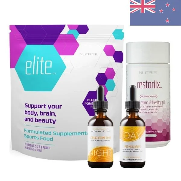 Nutrifii™ Elite™, Restoriix™ + Slenderiiz™ Day & Night Drops (NZ)