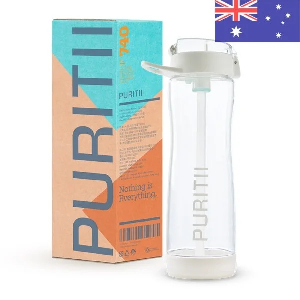 Puritii Portable Tritan Water Filter Bottle with Box (Australia)
