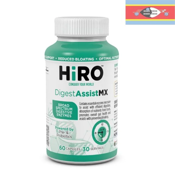 Hiro Digest Assist MX - Prebiotics, Probiotics, and Digestive Enzymes Supplement (Eswatini)