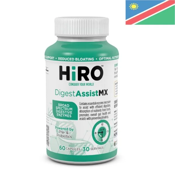 Hiro Digest Assist MX - Prebiotics, Probiotics, and Digestive Enzymes Supplement (Namibia)