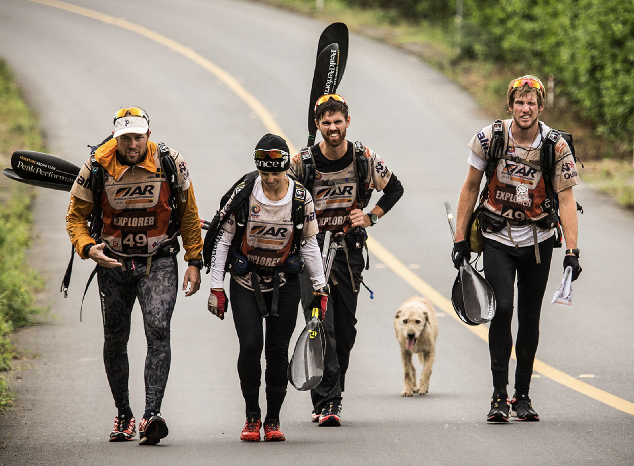 Team Peak Performance Approaching the finish line. Photo credit ESPN
