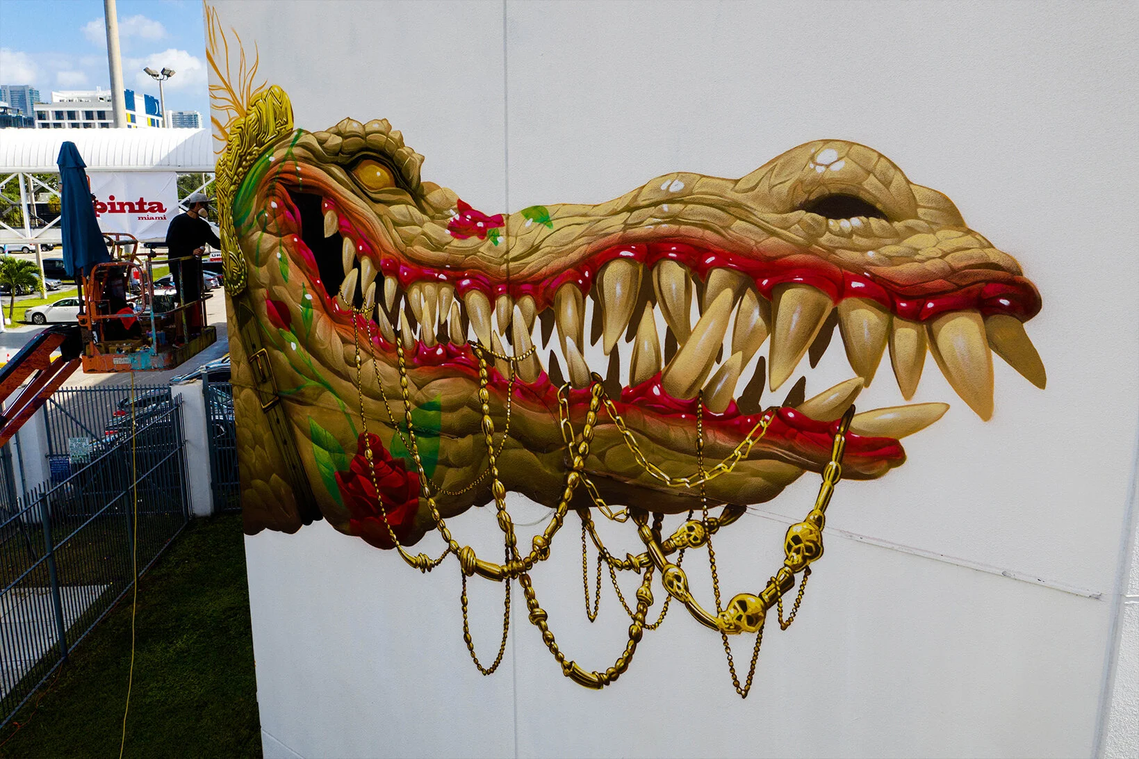 Gator Lab Basel Miami Art Basel 2019 Mural by Saturno | Wynwood Wall Project — SATURNO