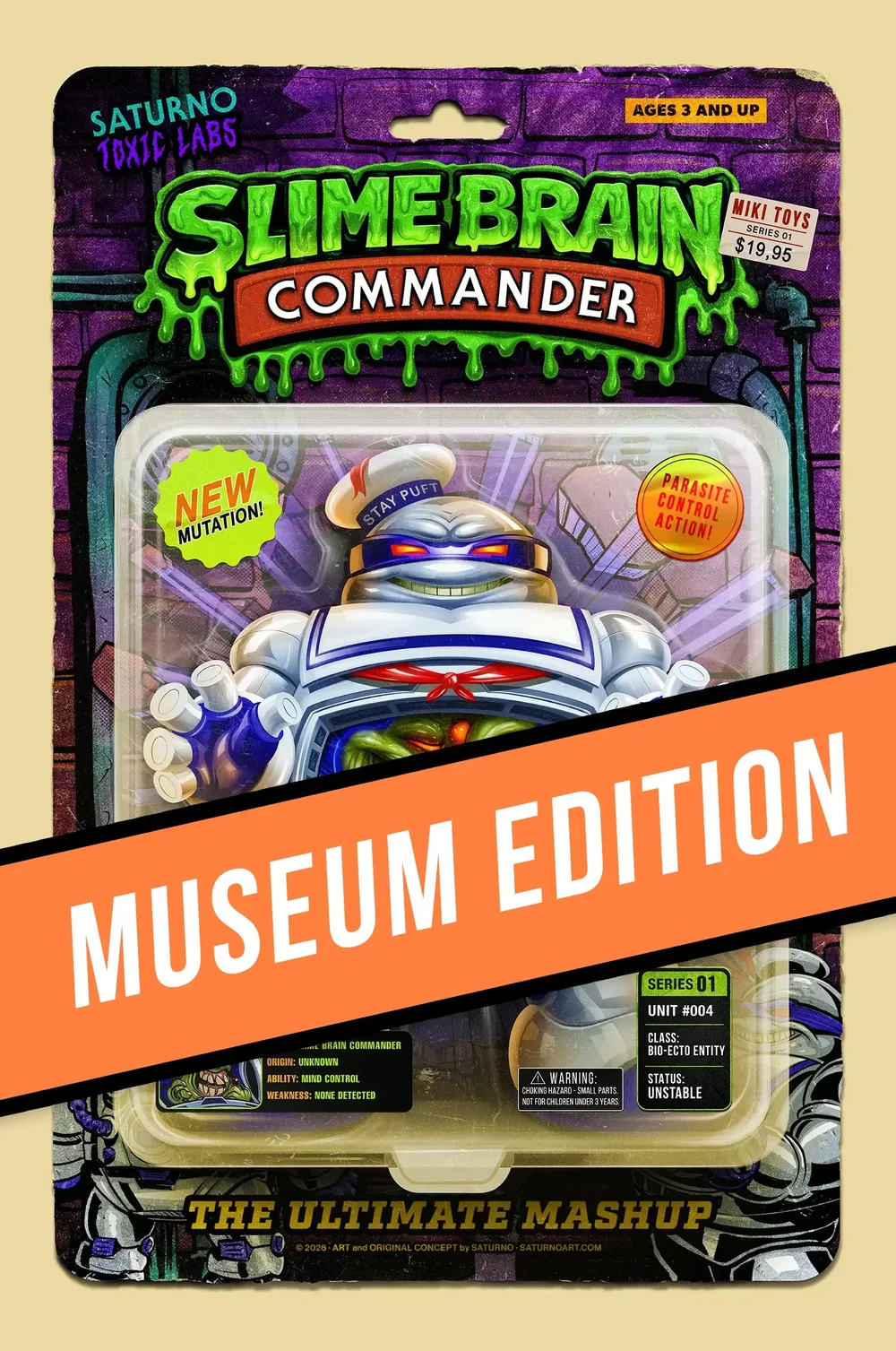 Slime Brain Commander — Limited Edition Print by Saturno