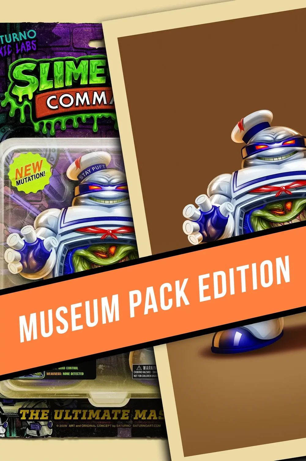 Slime Brain Commander — Limited Edition Print by Saturno