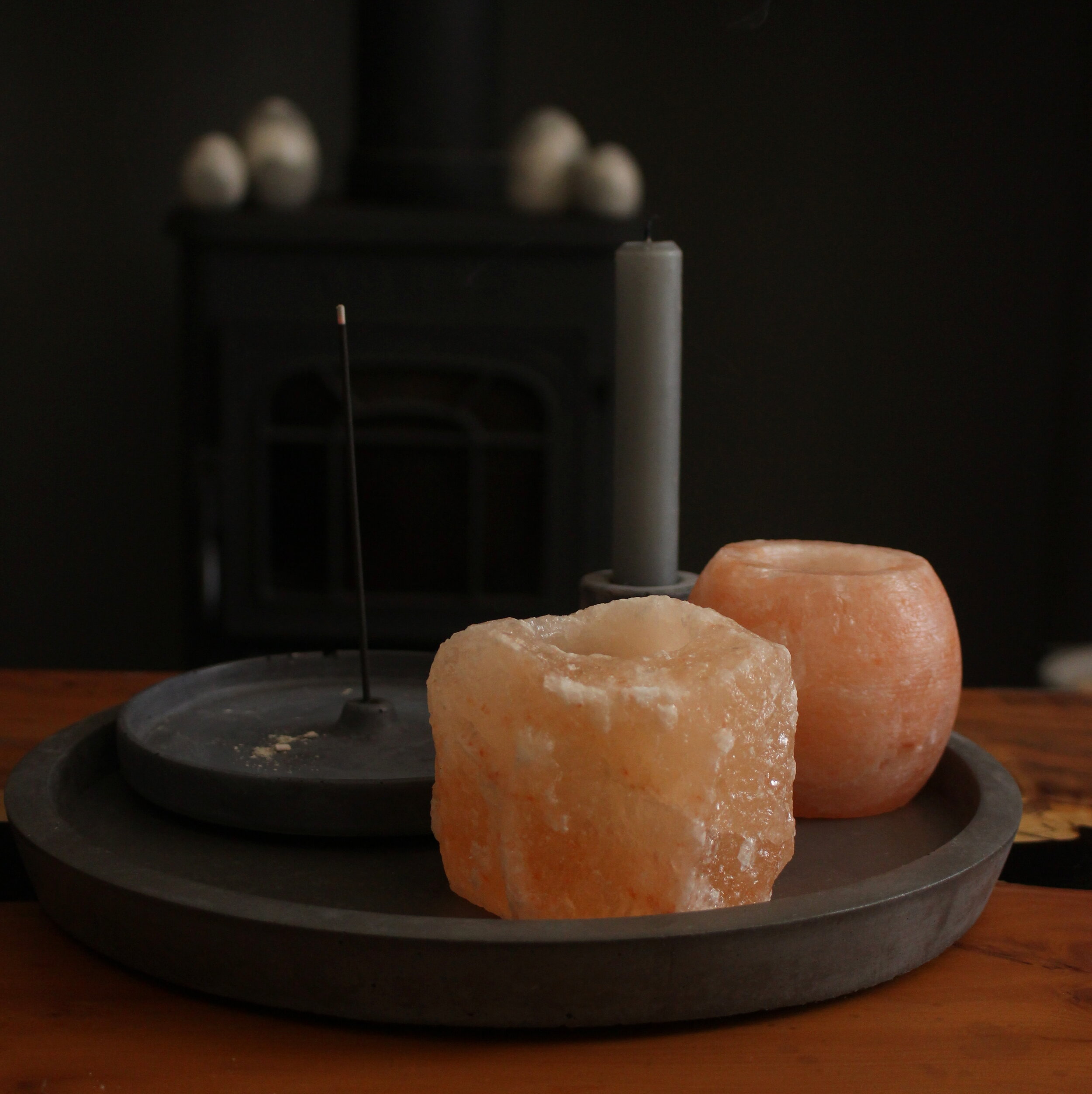 Rough Himalayan Salt Tealight Holder