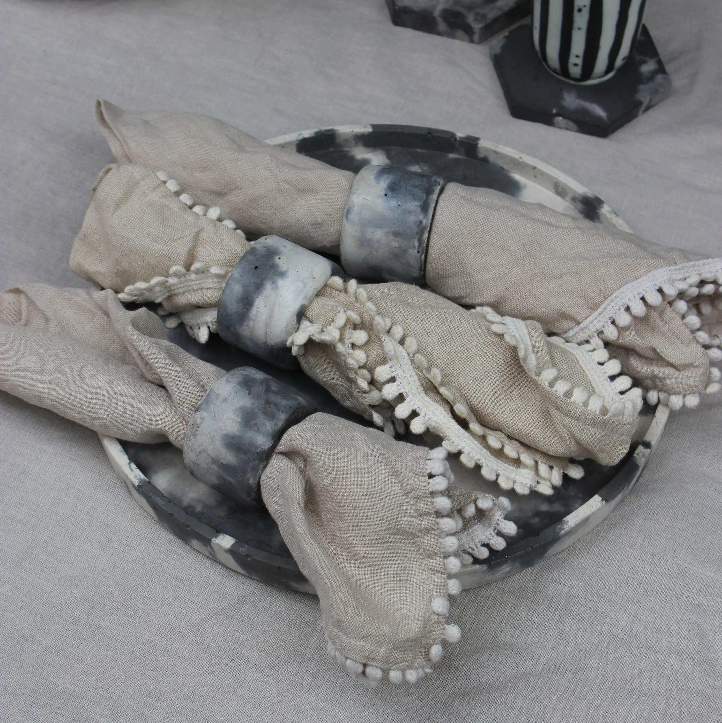 4 Smooth Napkin Rings