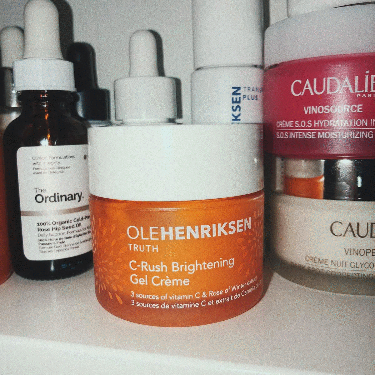 I LOVE LOVE LOVE THE C-RUSH BRIGHTENING GEL CREME BY OLE HENRIKSEN. IT’S LIGHT AND MAKES MY SKIN LOOK VERY GLOW AND DEWY. ESPECIALLY IN SUMMER IT’S ABSOLUTELY PERFECT, BECAUSE IT’S LIGHT BUT STILL DELIVERS ENOUGH MOISTURE FOR MY DRY SKIN.