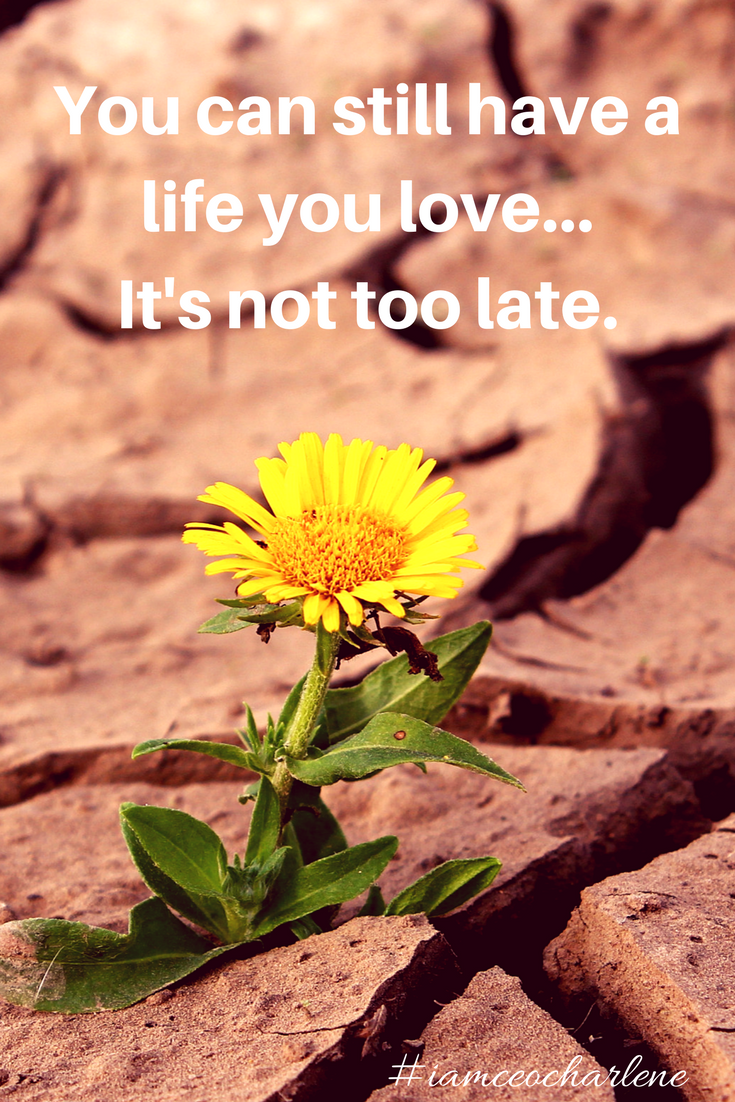 no matter what it looks like, if you are still breathing it's not too late