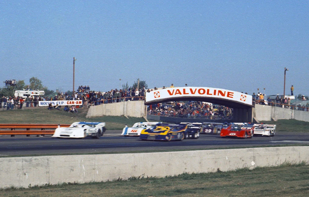 Can-Am race at Edmonton International Speedway, 1973. Fred Young