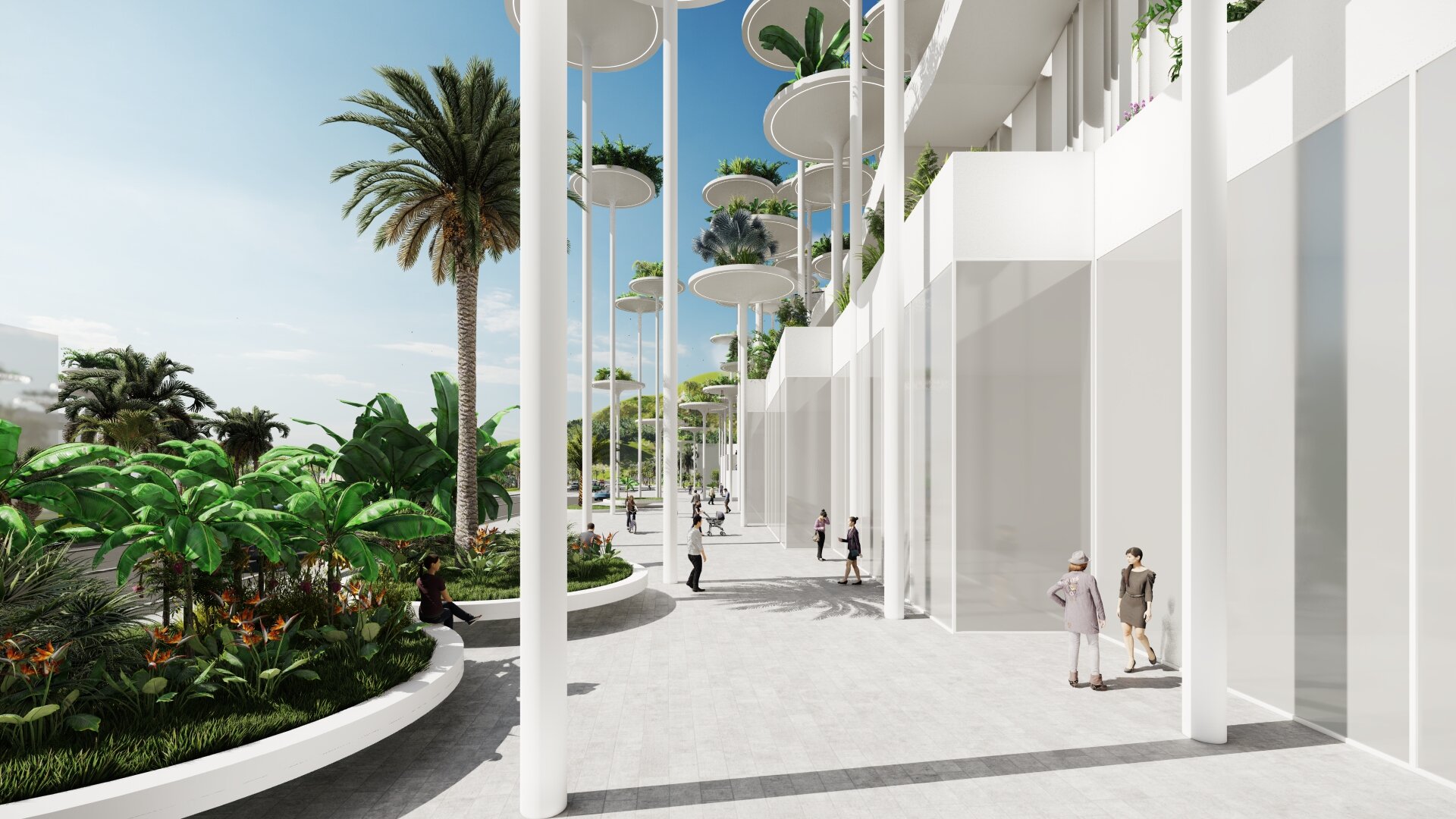 商店街景 STREET VIEW WITH THE SHOPS