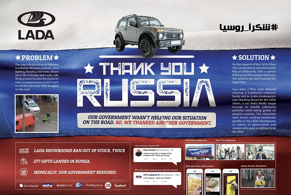 Thank you Russia. LADA