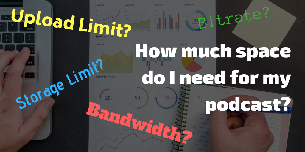 How much space do I need for my podcast?