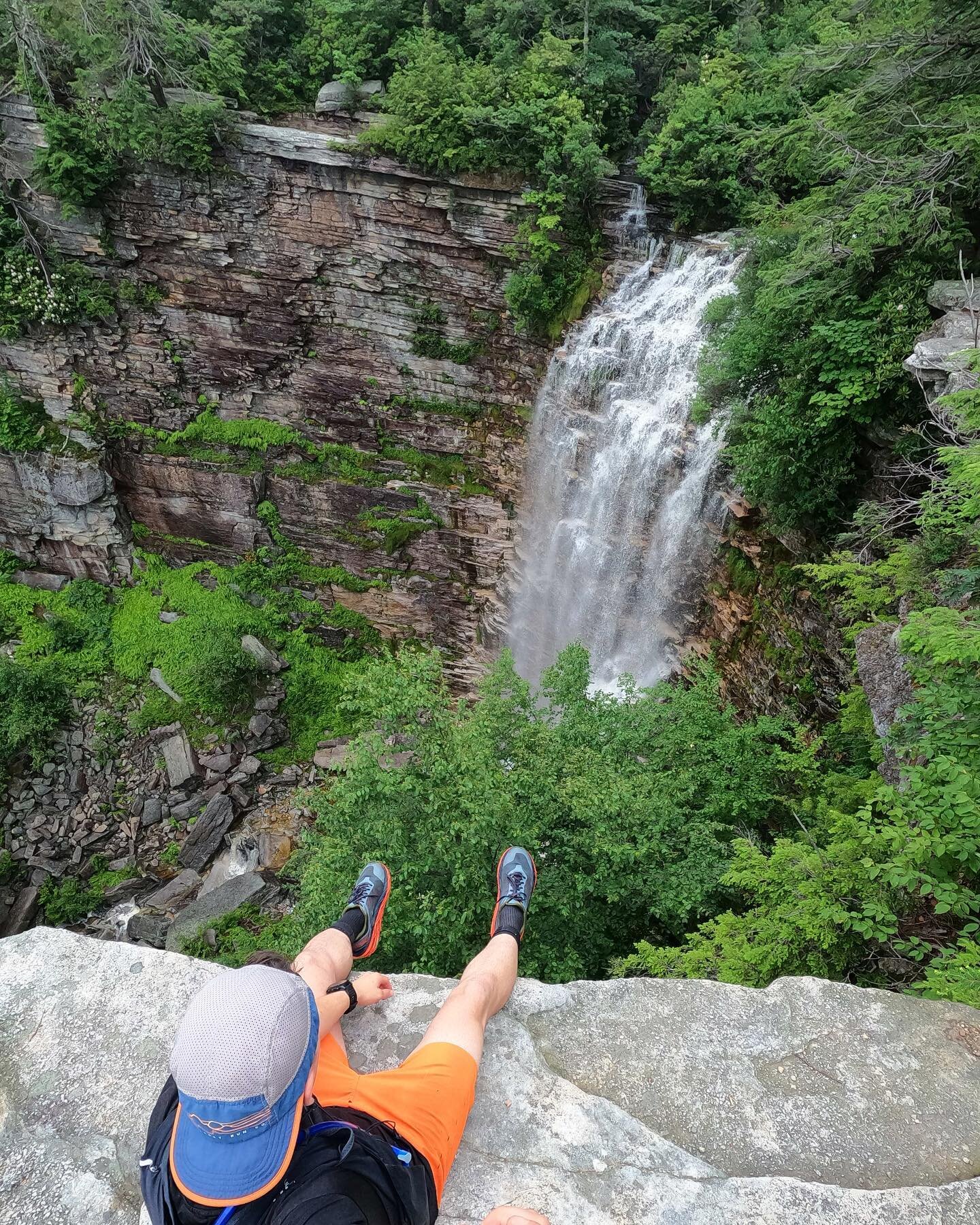 Verkeerder Kill Falls - The trails were slippery, the views were foggy, and there was some light rain today. Despite all that, today&rsquo;s trail run led me to one of my favorite waterfalls and I enjoyed every minute of it.