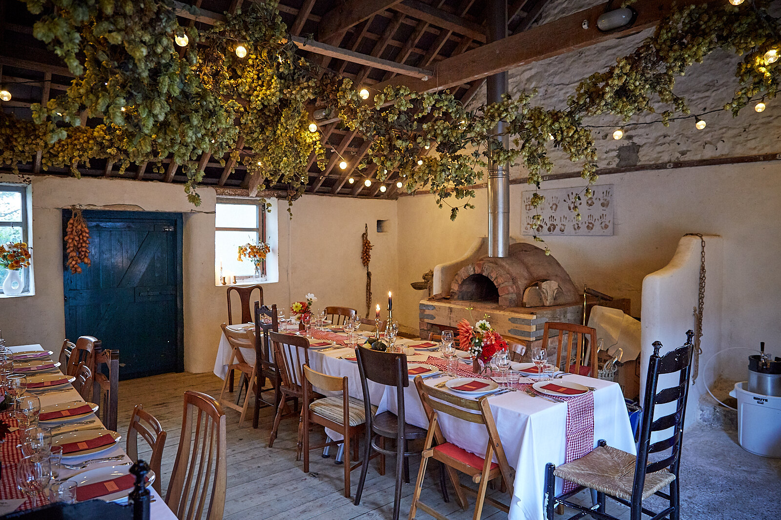 The Cow Byre dressed for the occasion by Shannon Bunting
