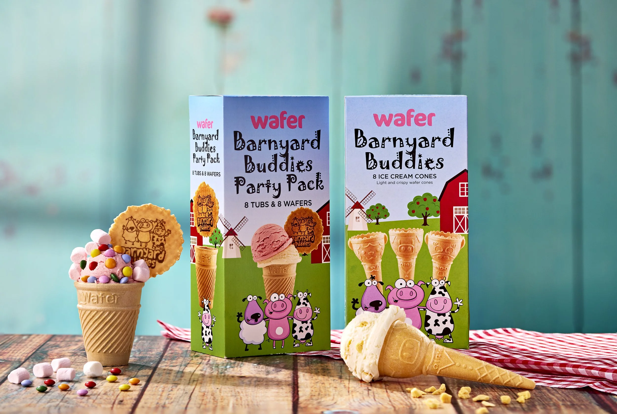 Wafer Barnyard Buddies Packaging