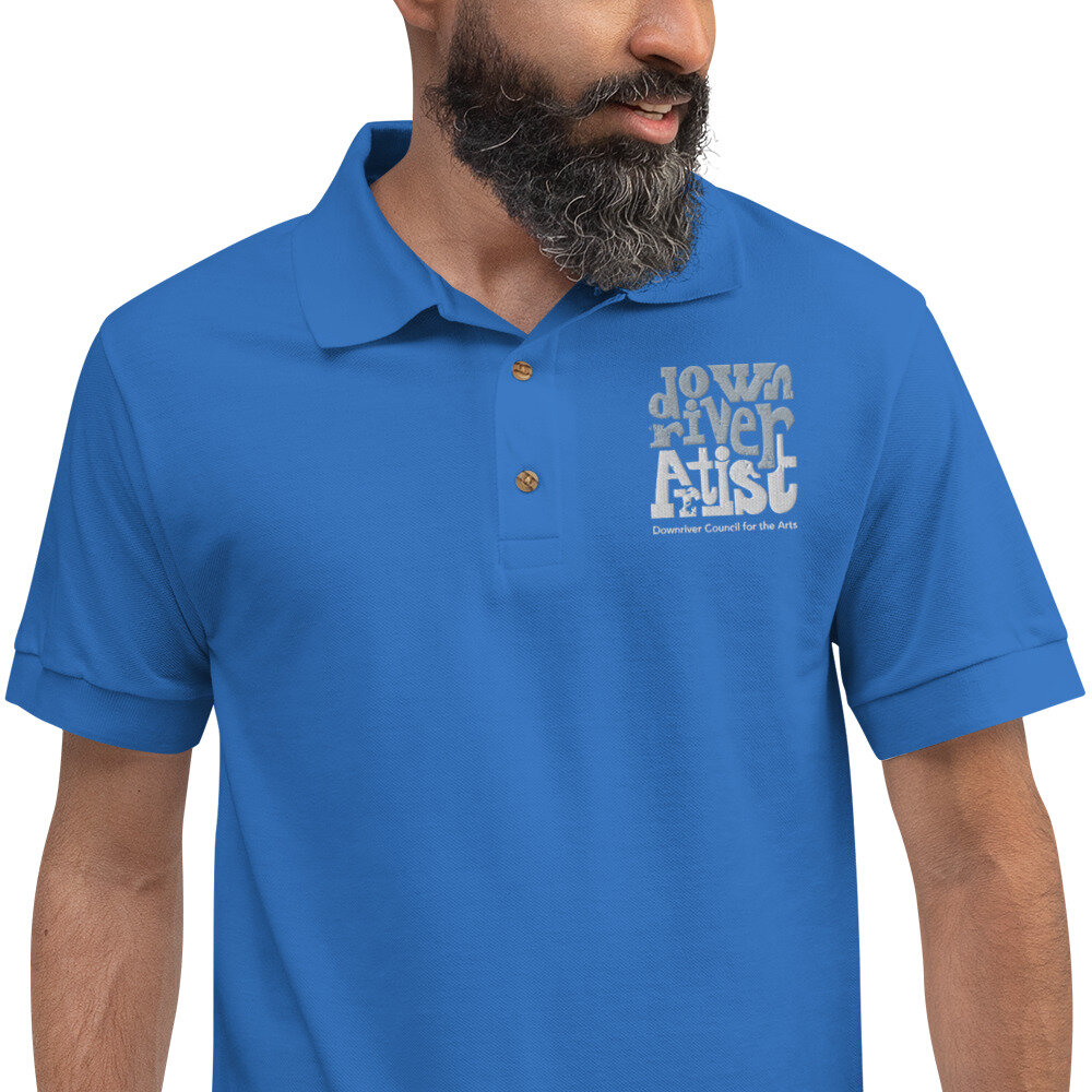 Download Downriver Artist Embroidered Polo Shirt Downriver Council For The Arts