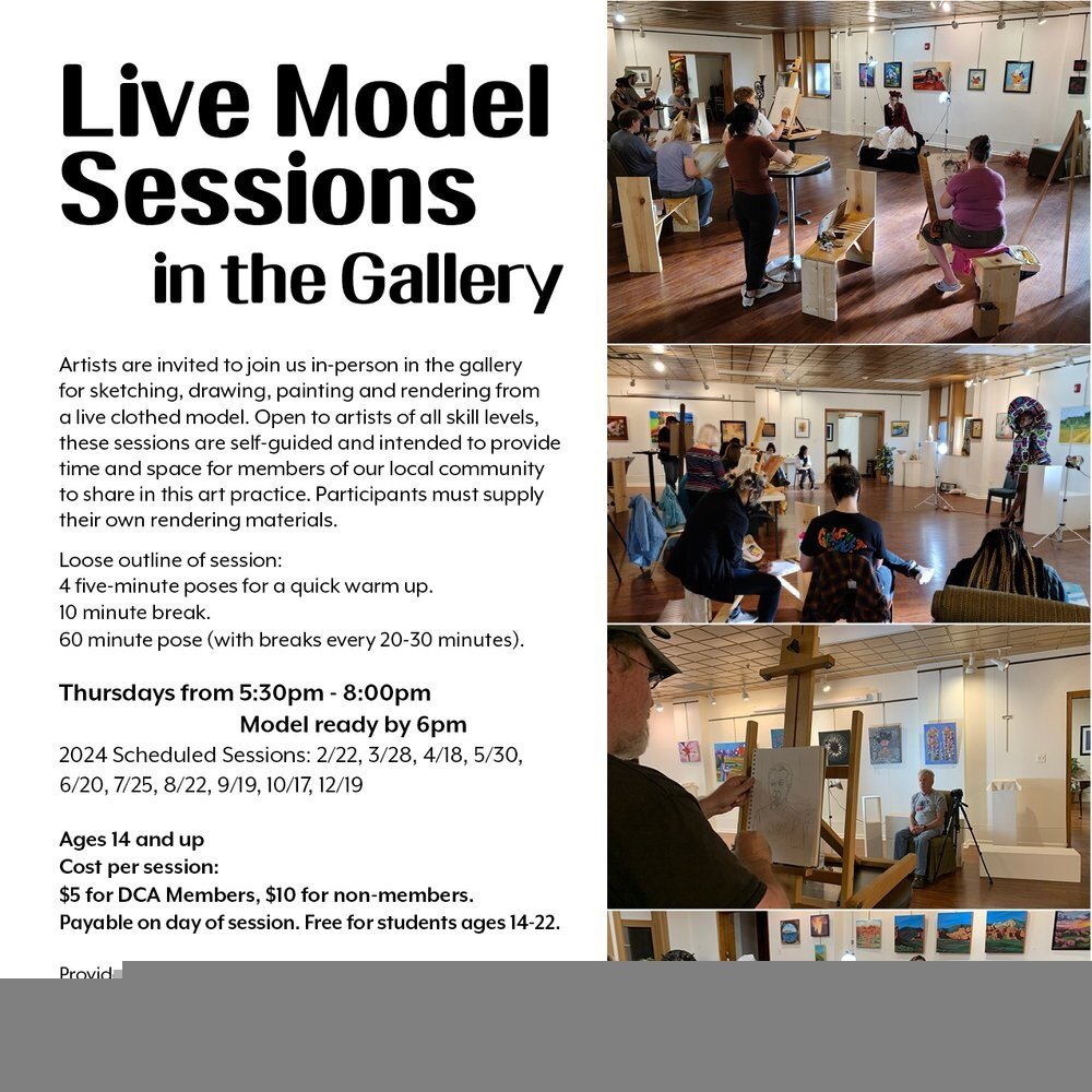 Tomorrow at 6pm. Artists are invited to join us in-person in the gallery for sketching, drawing, painting and rendering from a live clothed model.
https://loom.ly/8d3eP10