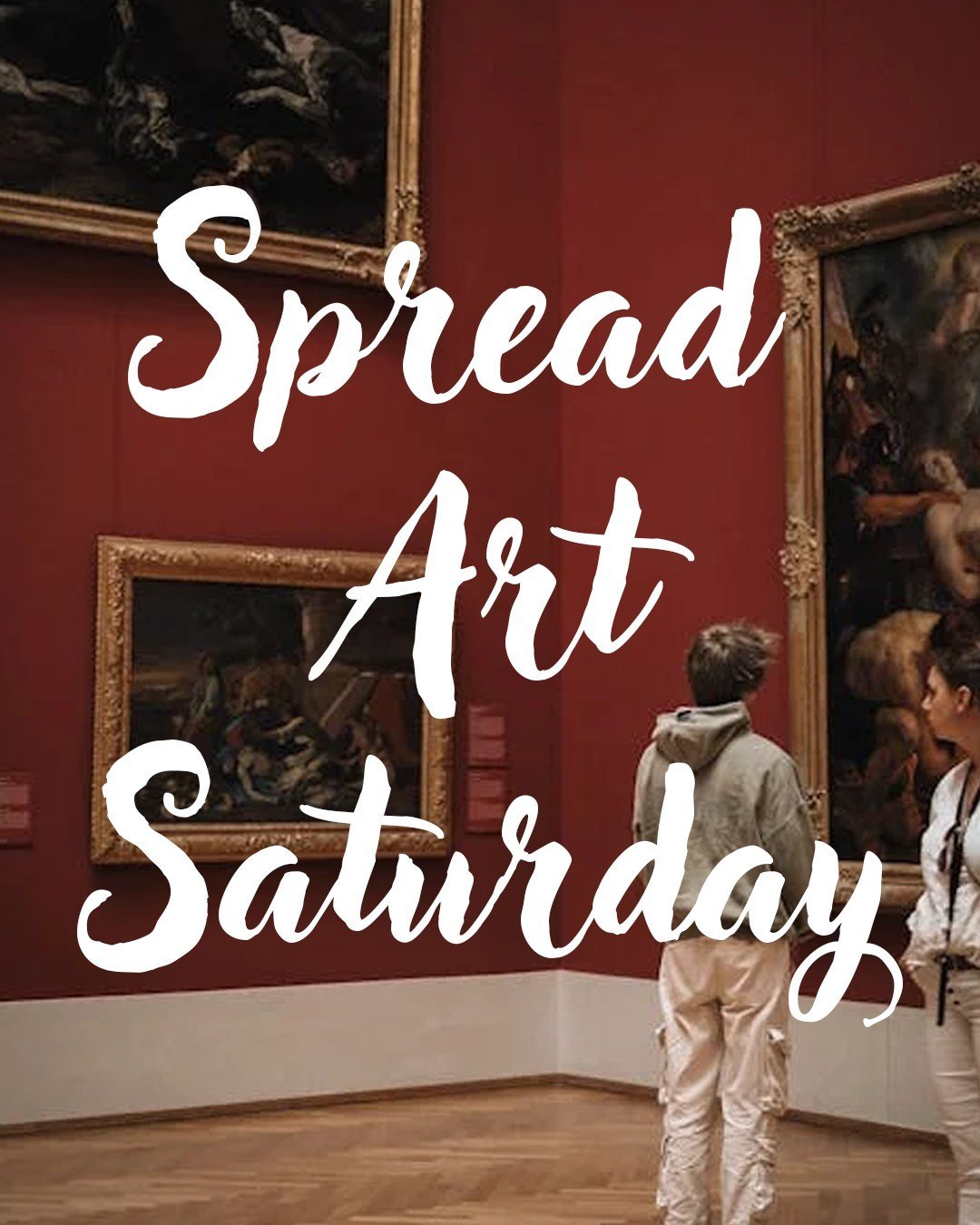 It's Spread Art Saturday! Take some time out of your day to talk to someone about art! It could be a conversation about art you are making currently, or maybe a recent art show you went to in the community. 
#spreadart