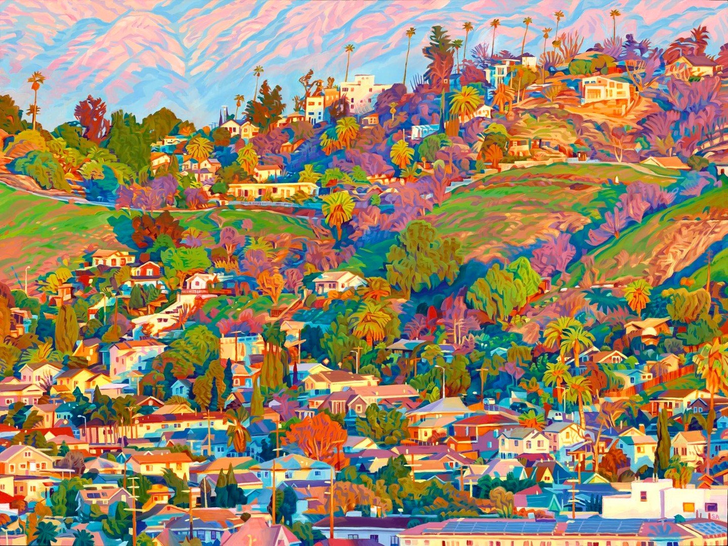 Seth Armstrong Sets the Hills of Los Angeles Aglow in Vibrant Oil Paintings. https://loom.ly/rAwvpUA