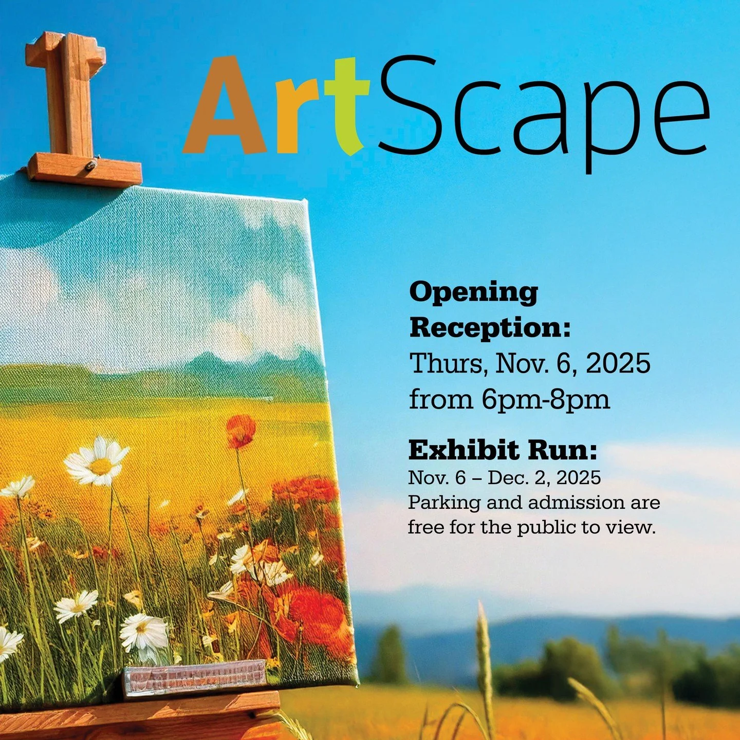 Call for art! Landscape artists &mdash; this is your moment! Submit work that captures your favorite places, from natural scenes to imaginative interpretations. Work can be created in-studio or en plein air (&ldquo;in the open air&rdquo;), and all me