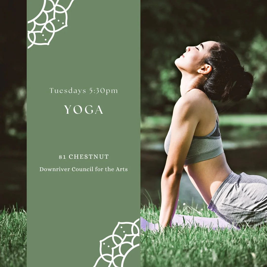 Yoga - Tuesdays from 5:30 p.m. – 6:30 p.m.
Suitable for all levels, this Hatha Yoga Flow will focus on linking breath to movement, deep stretching, building core strength and improving balance and overall well-being. Bring your own yoga mat. Co