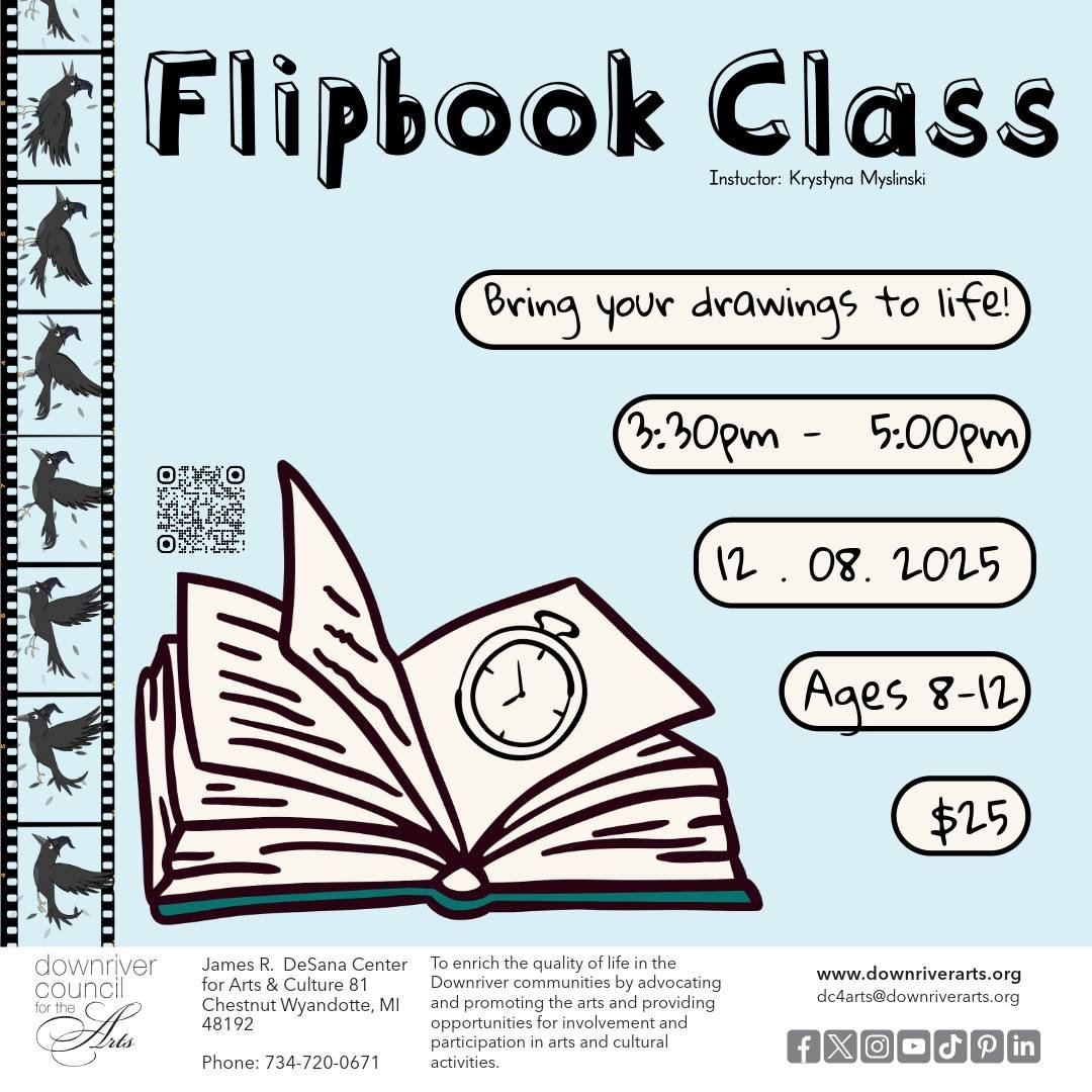🎞️ Make Your Own Cartoon Magic! 🎞️
In this one-hour workshop, kids will learn the basics of animation by building a flipbook from scratch. It&rsquo;s creative, educational, and SO much fun to flip! Ages 8&ndash;12
🗓 Monday, December 8
⏰ 3:30&ndash
