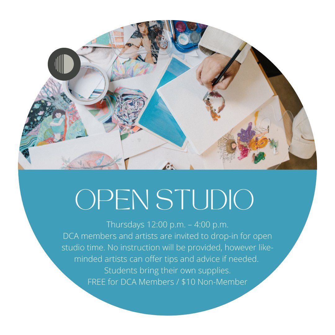 Join the Fun Every Thursday! 🎉 Open Studio 12:00 p.m. &ndash; 4:00 p.m.
Artists, come hang out, create, and connect! 🌟 It's FREE for current members, and just $10.00 for non-members. #OpenStudio #ArtCommunity #CreativeVibes