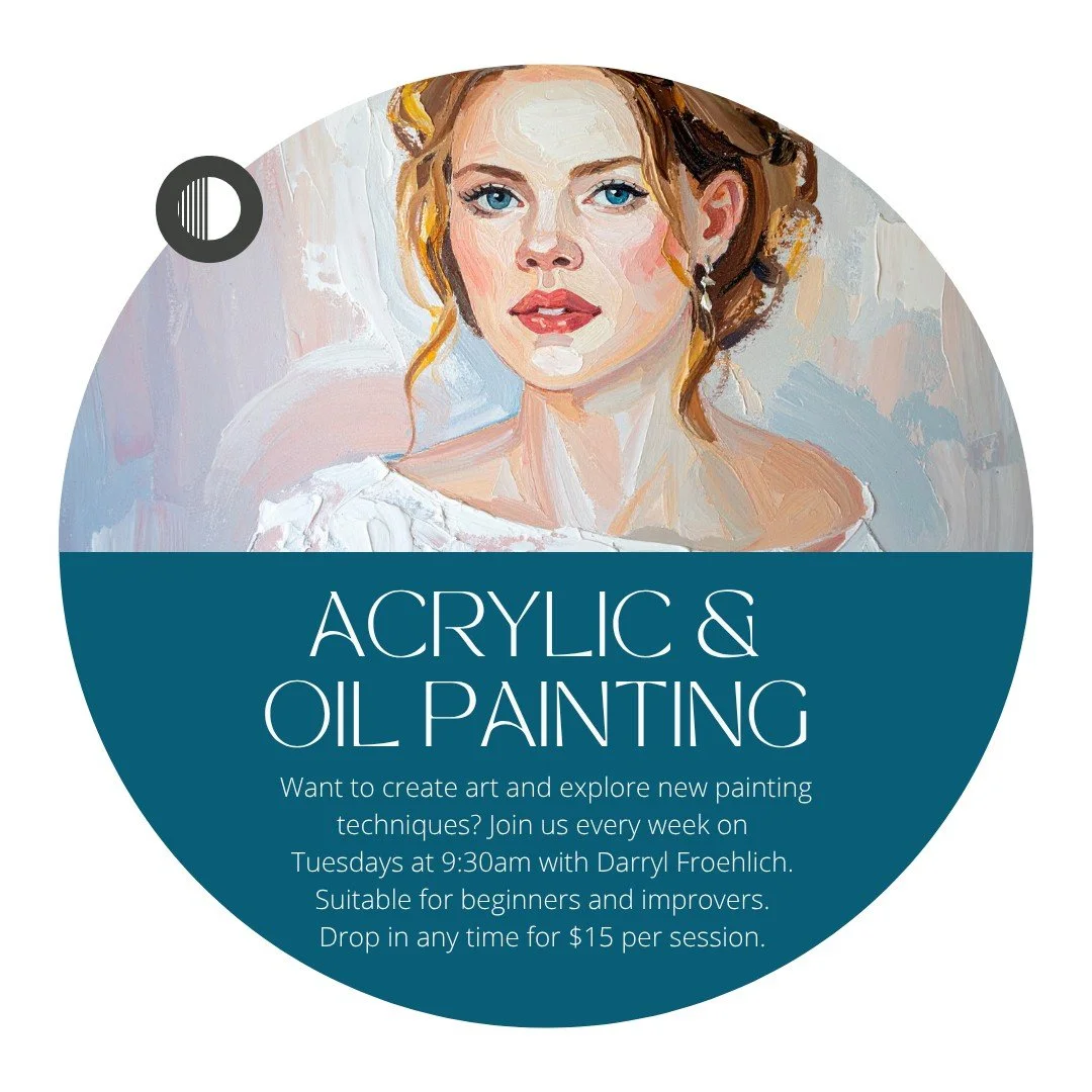 Create. Explore. Paint.
Join us Tuesdays at 9:30am with Darryl. Perfect for beginners &amp; those building skills. Independent studio session. Drop in anytime &mdash; $15 per session. https://loom.ly/jOlTqOk

#CreativeLife #ArtForEveryone #CreativeAg