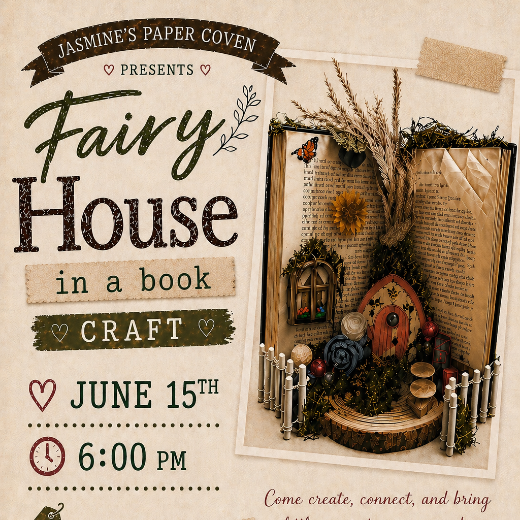 Fairy House in a Book Workshop 6/15/26 