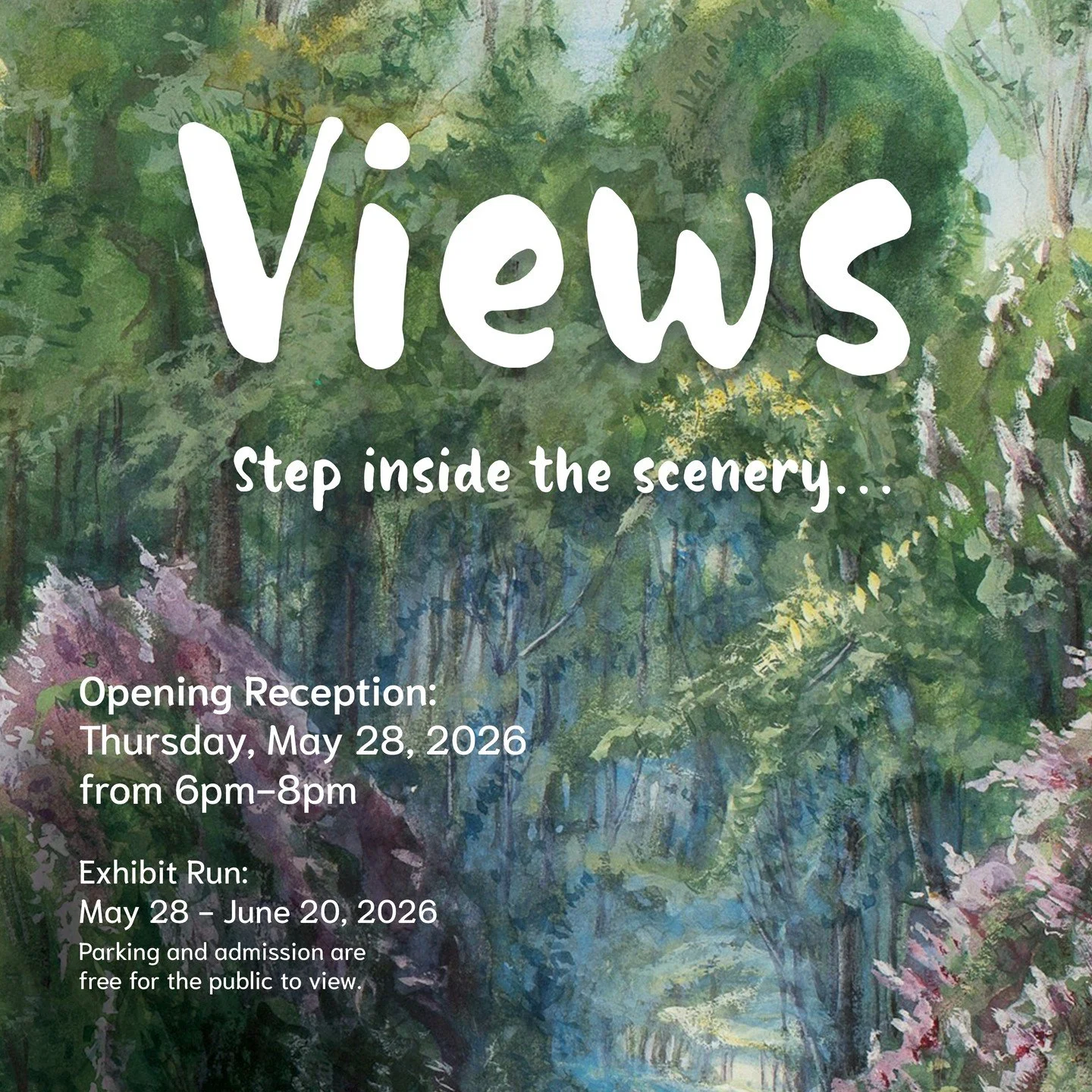 Step into the scenery! The DCA's next exhibit, Views, explores landscape art through a range of styles&mdash;from realistic views to abstract interpretations. https://loom.ly/vLKrhI4

Deadline for art: May 26, 2026