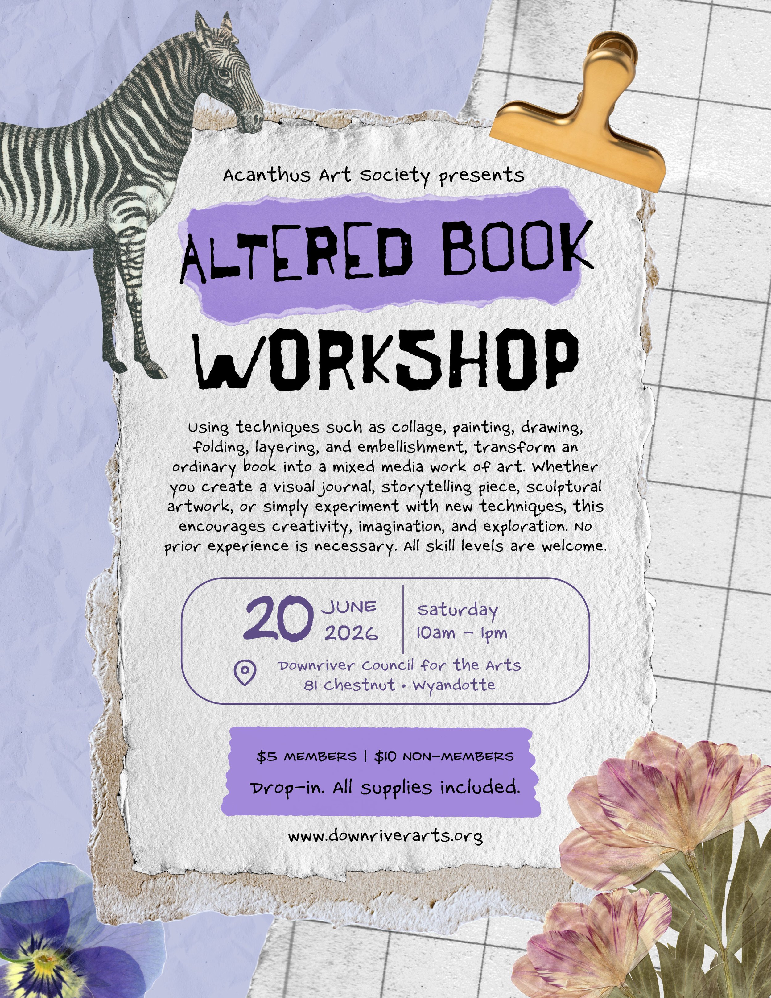 Altered Book Workshop 6/20/26