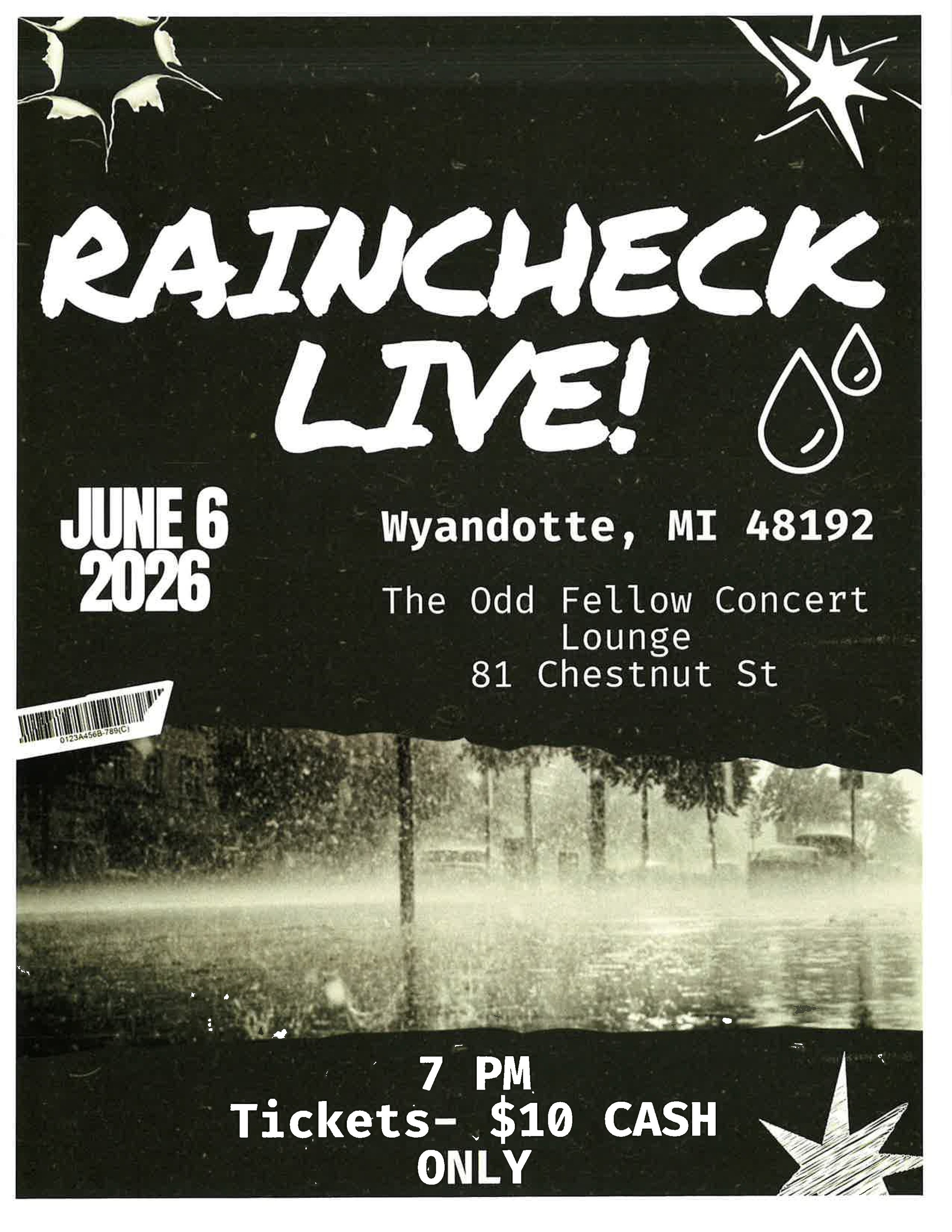 Odd Fellow Concert Lounge - 6/6/26 Raincheck