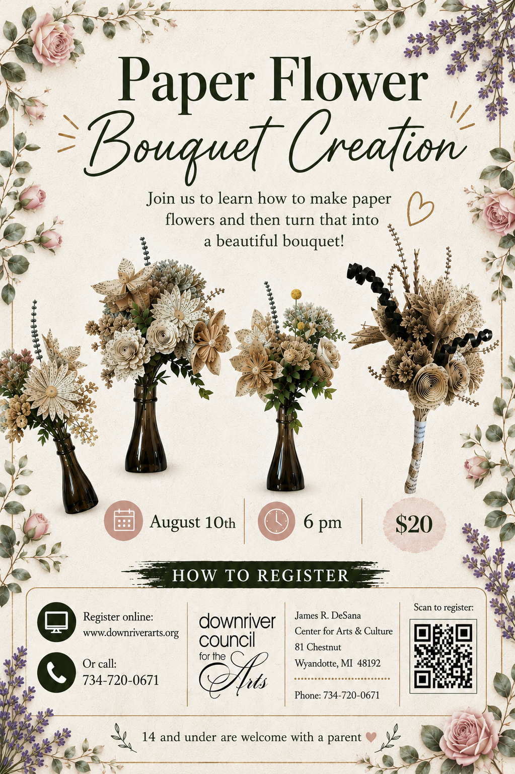 Paper Flower Bouquet 8/10/26