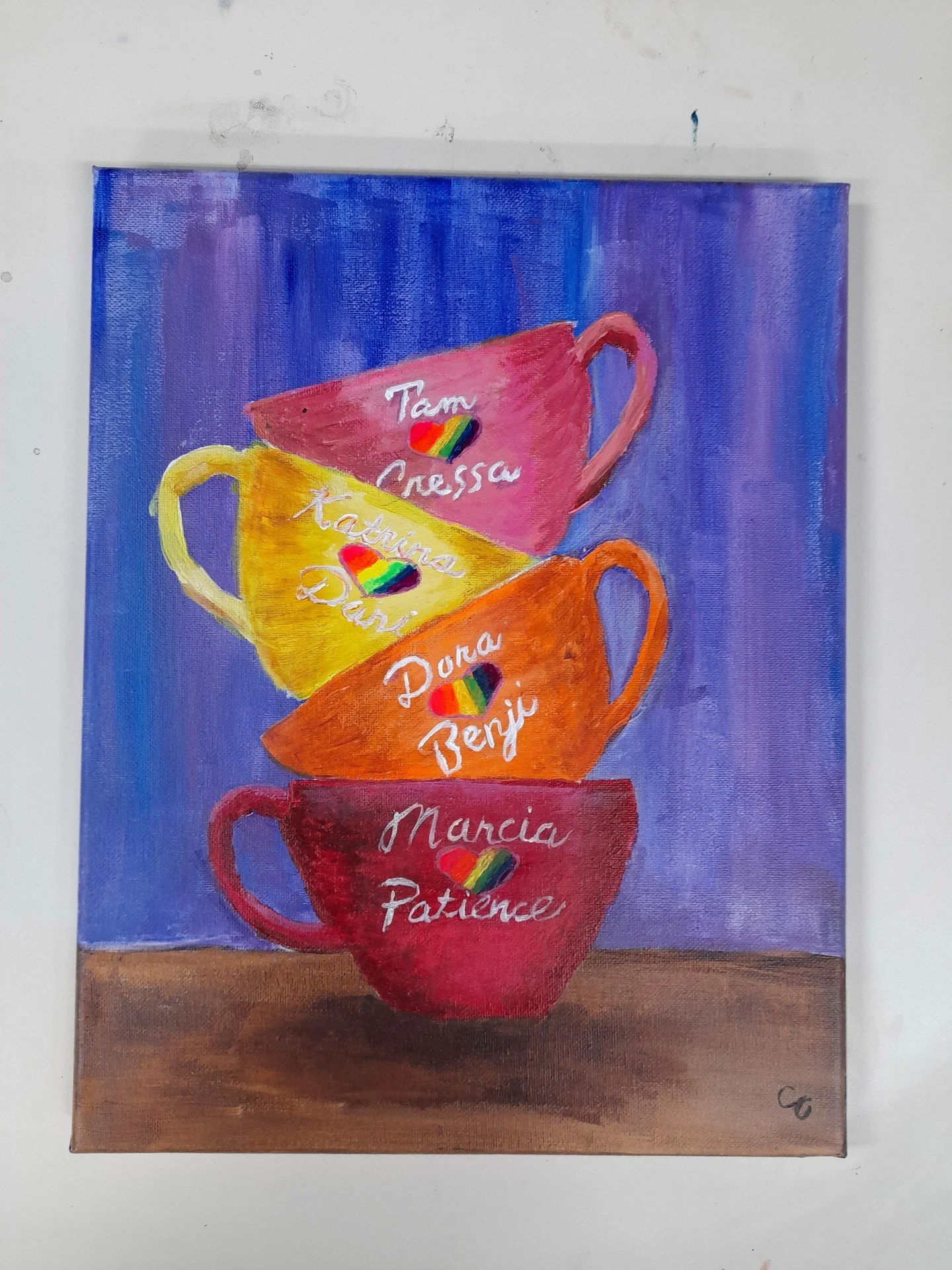 The next session of Beginning Acrylic Painting starts on 8/19!  This 6-week class teaches you the basics: how an artist sees, tools, materials, paint application, color mixing, composition, and painting techniques. Ages 14+ (Hey teens, we offer schol