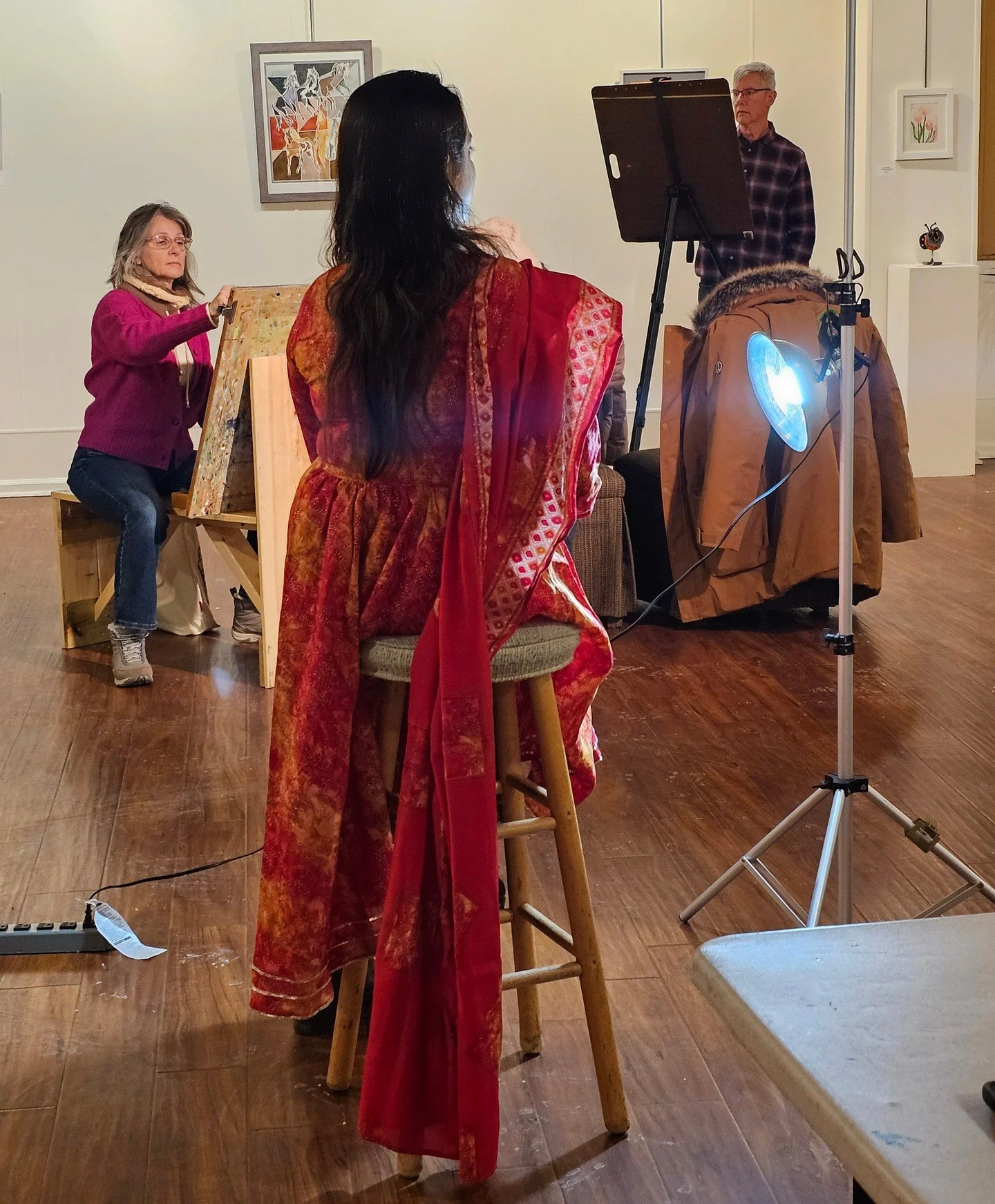 Artists are invited to join us in-person in the gallery for sketching, drawing, painting and rendering from a live clothed model. Open to artists of all skill levels, these sessions are self-guided and intended to provide time and space for members o