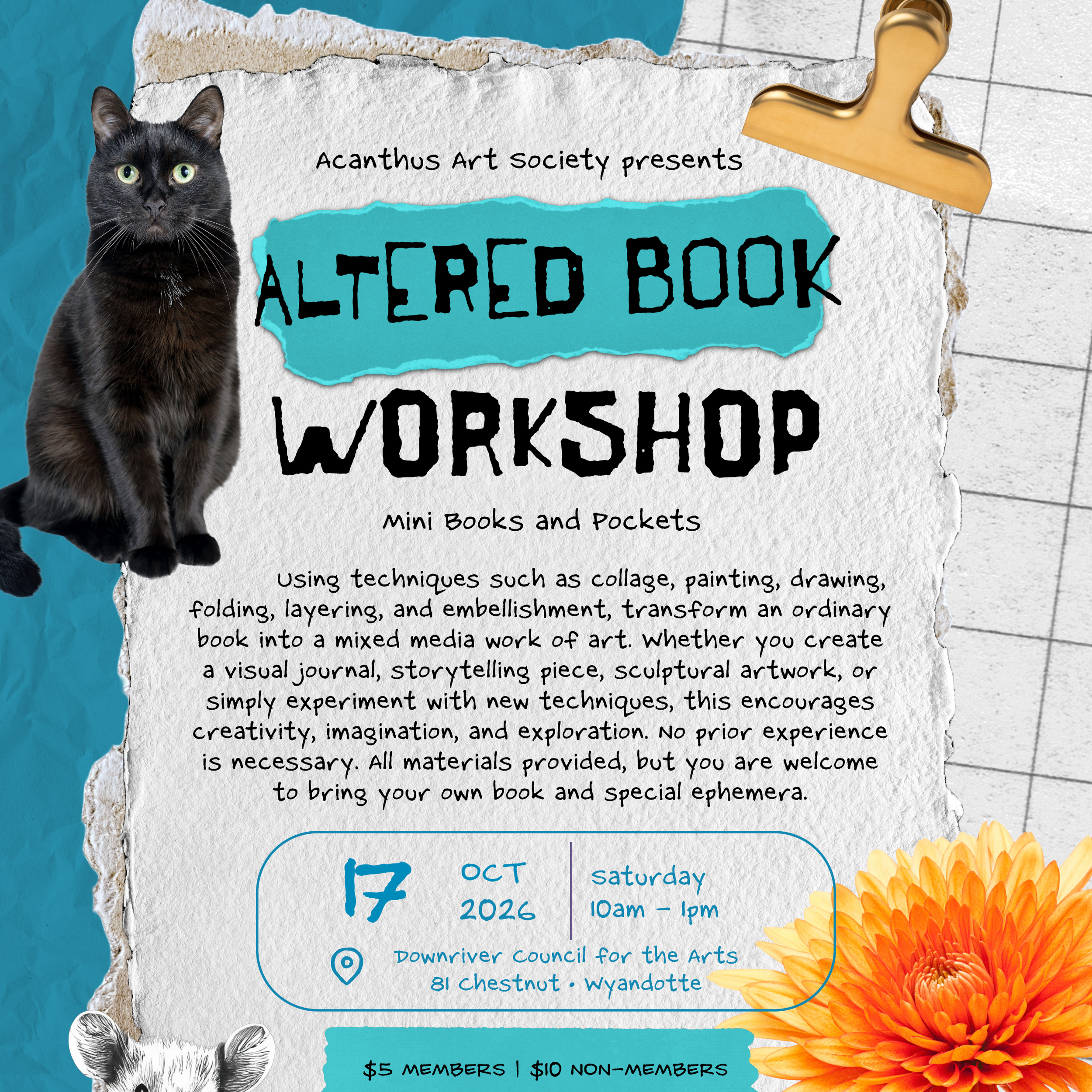 Altered Book Workshop 10/17/26