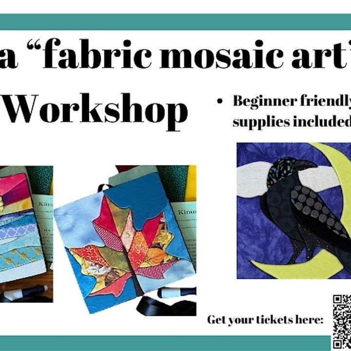 Try something completely different at our Kinusaiga Workshop! Create a gorgeous 8x8 fabric mosaic using a simple, no-sew technique sometimes called &ldquo;painting with fabric.&rdquo; Join us Friday, September 25  at 6:30pm for a hands-on Kinusaiga w
