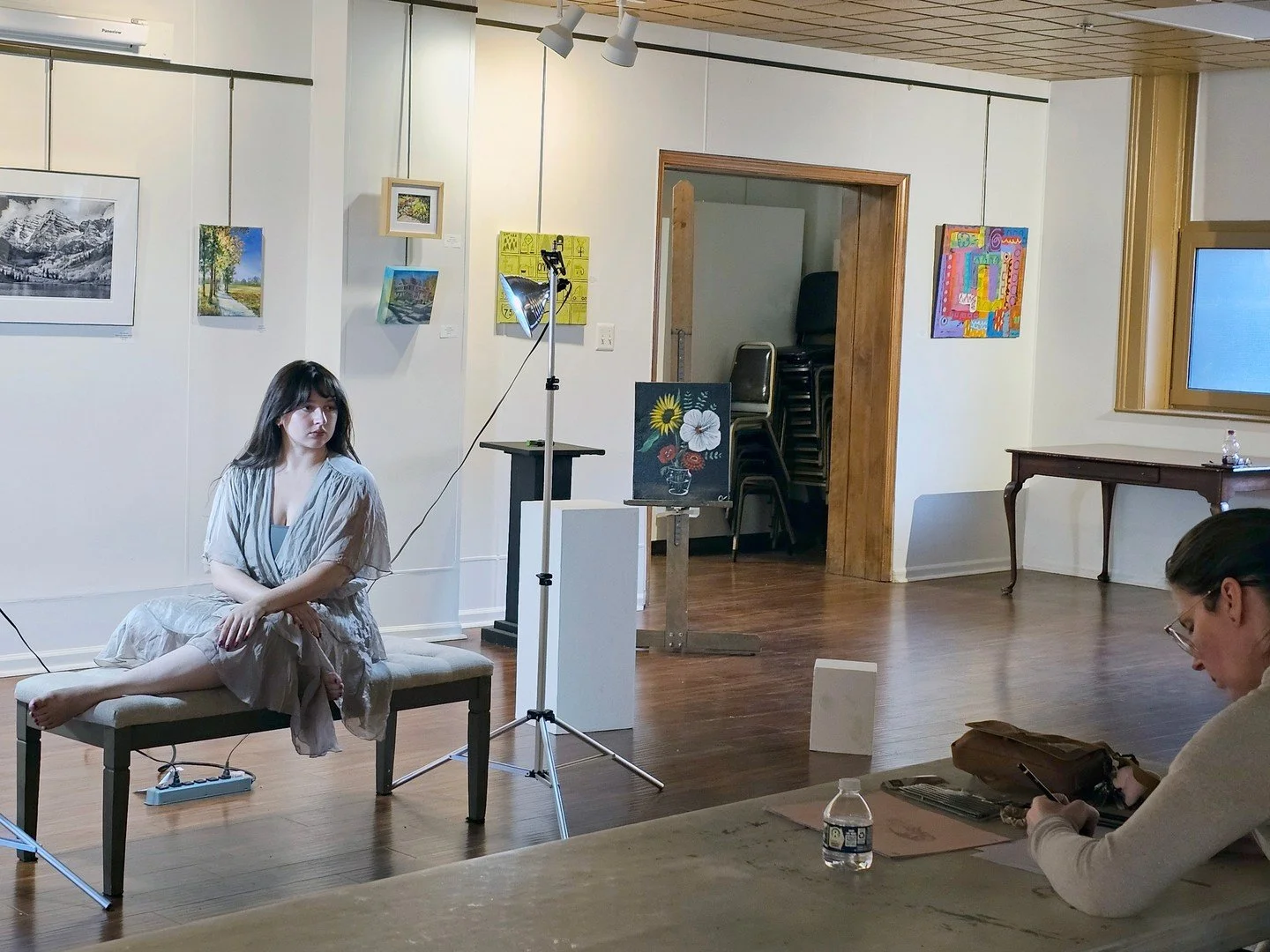 Artists are invited to join us in-person for sketching, drawing, painting and rendering from a live clothed model. Next session is 10/22. $5 for DCA Members, $10 for non-members. Payable on day of session. Free for students ages 14-22. https://loom.l