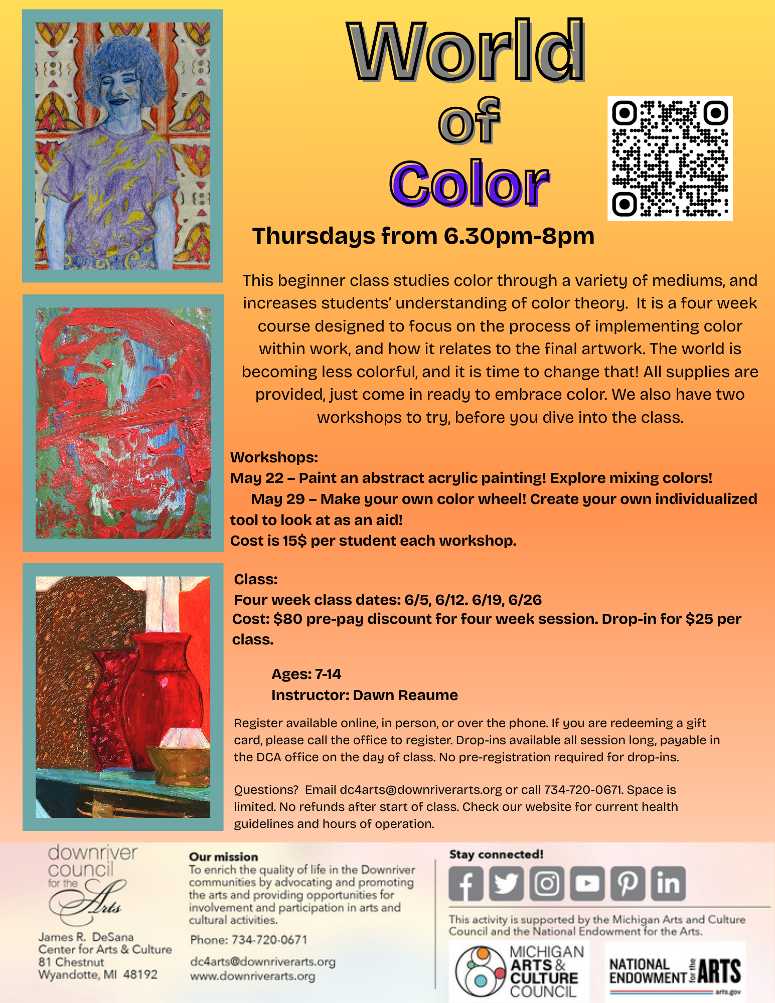 World of Color - Summer 2025 — Downriver Council for the Arts