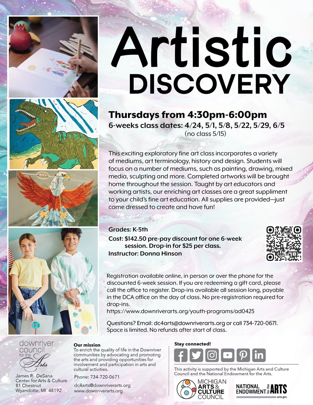Artistic Discovery: Grades K-5 Spring 2025 — Downriver Council for the Arts