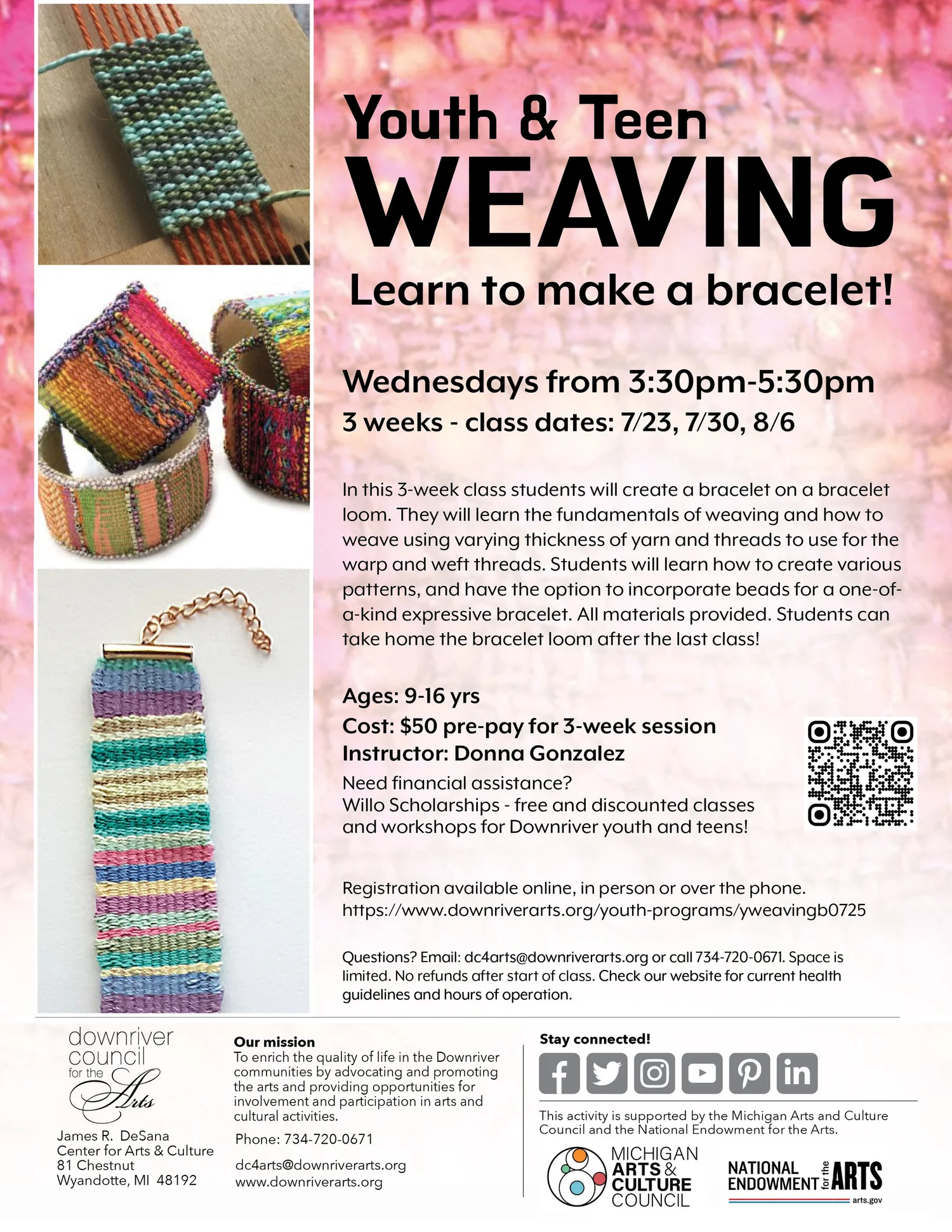 Youth and Teen Weaving 7/25 — Downriver Council for the Arts