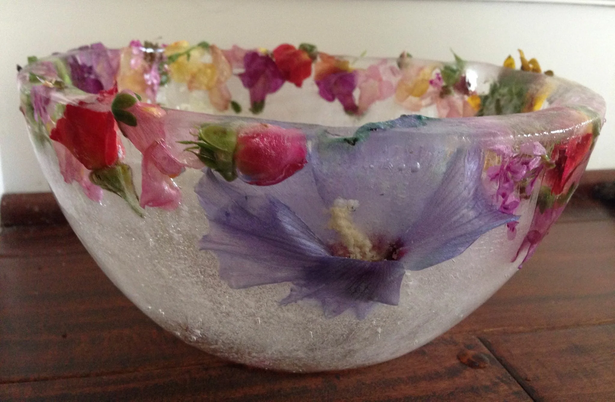 Edible Flower Ice Bowls