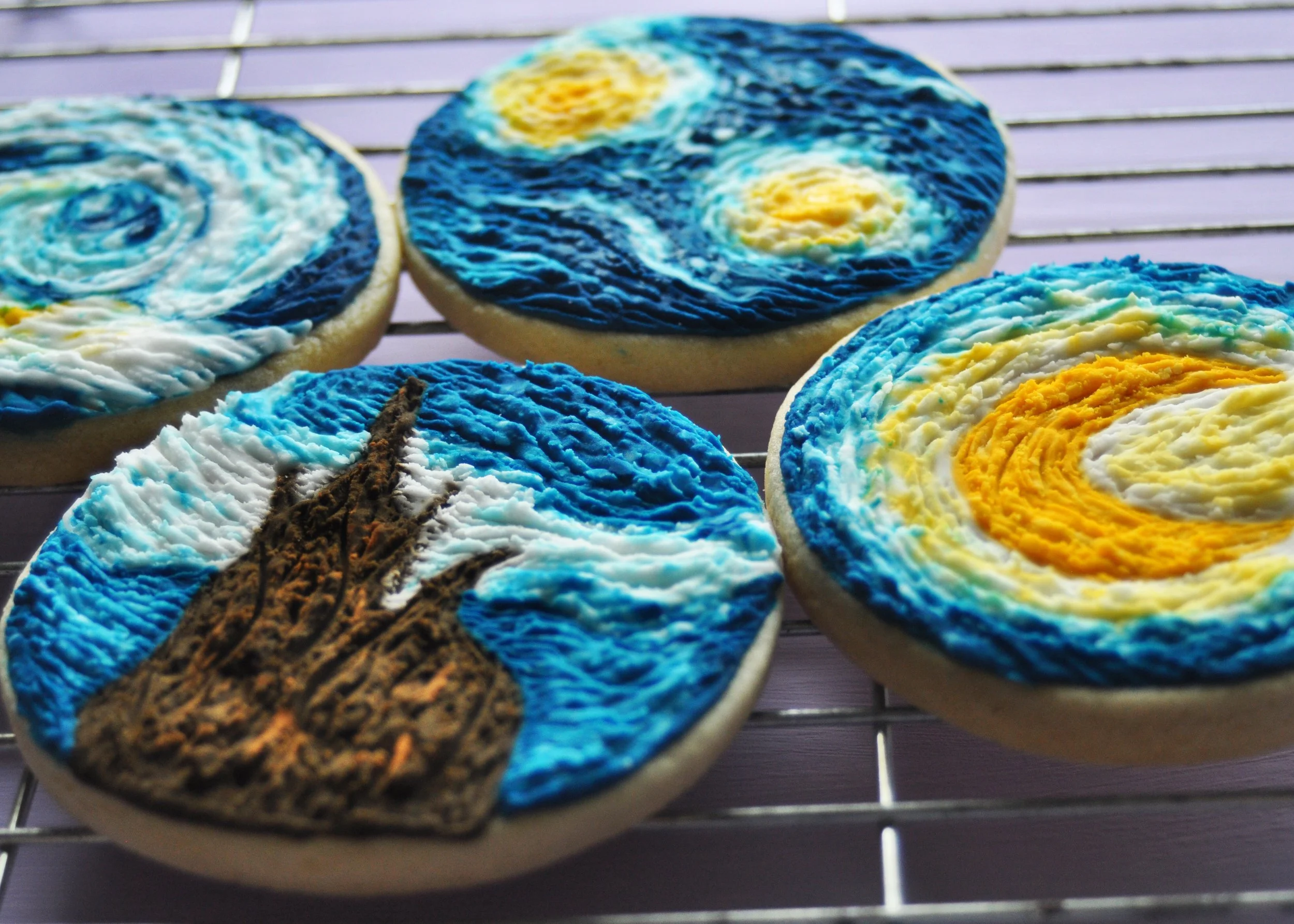 Van Gogh Inspired Cookies 