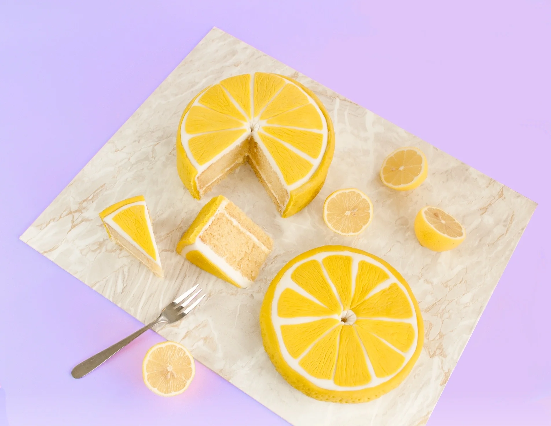 Cute AF Lemon Slice Cake Tutorial