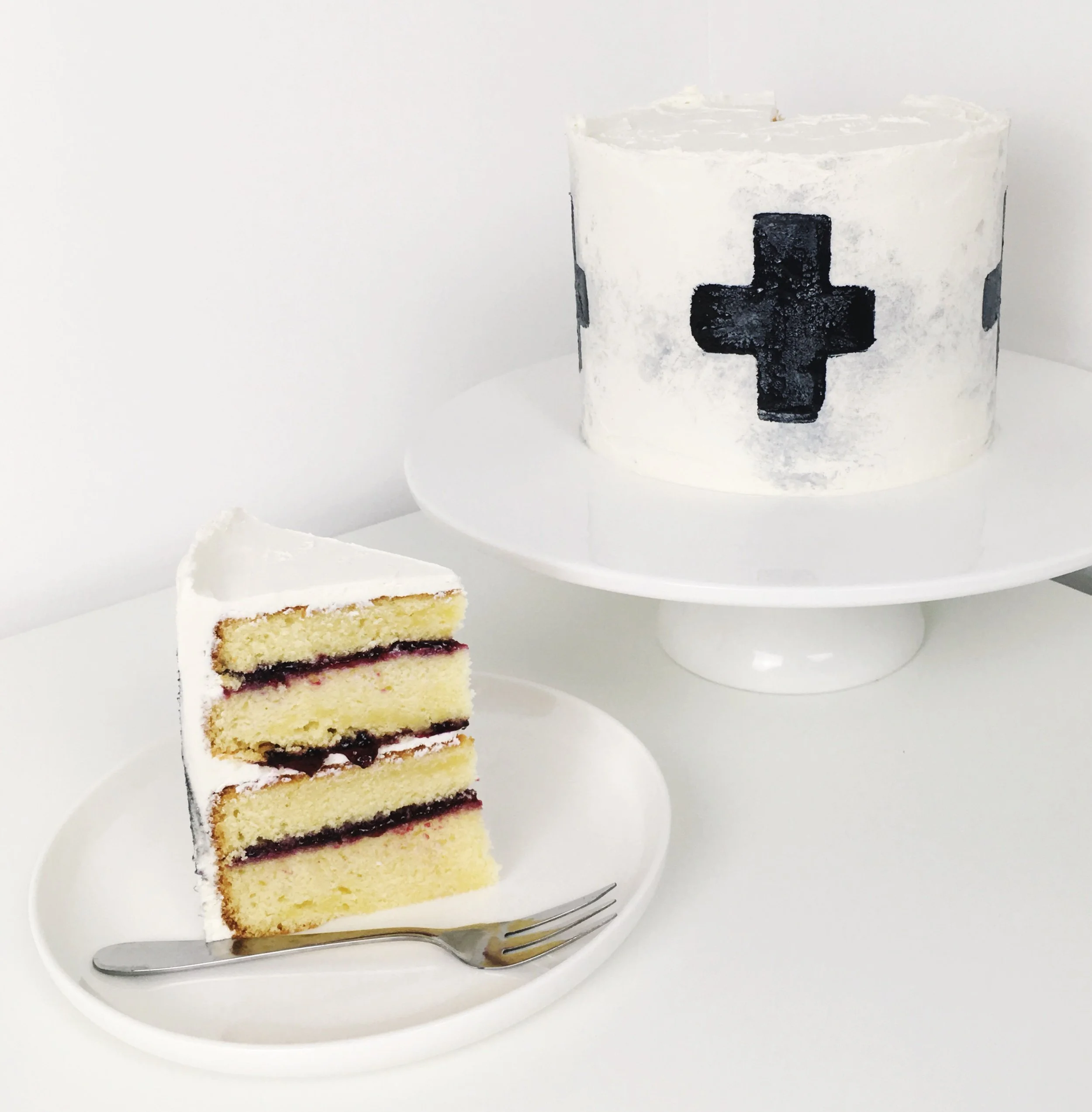 Scandi Style, Potato Printed Cake