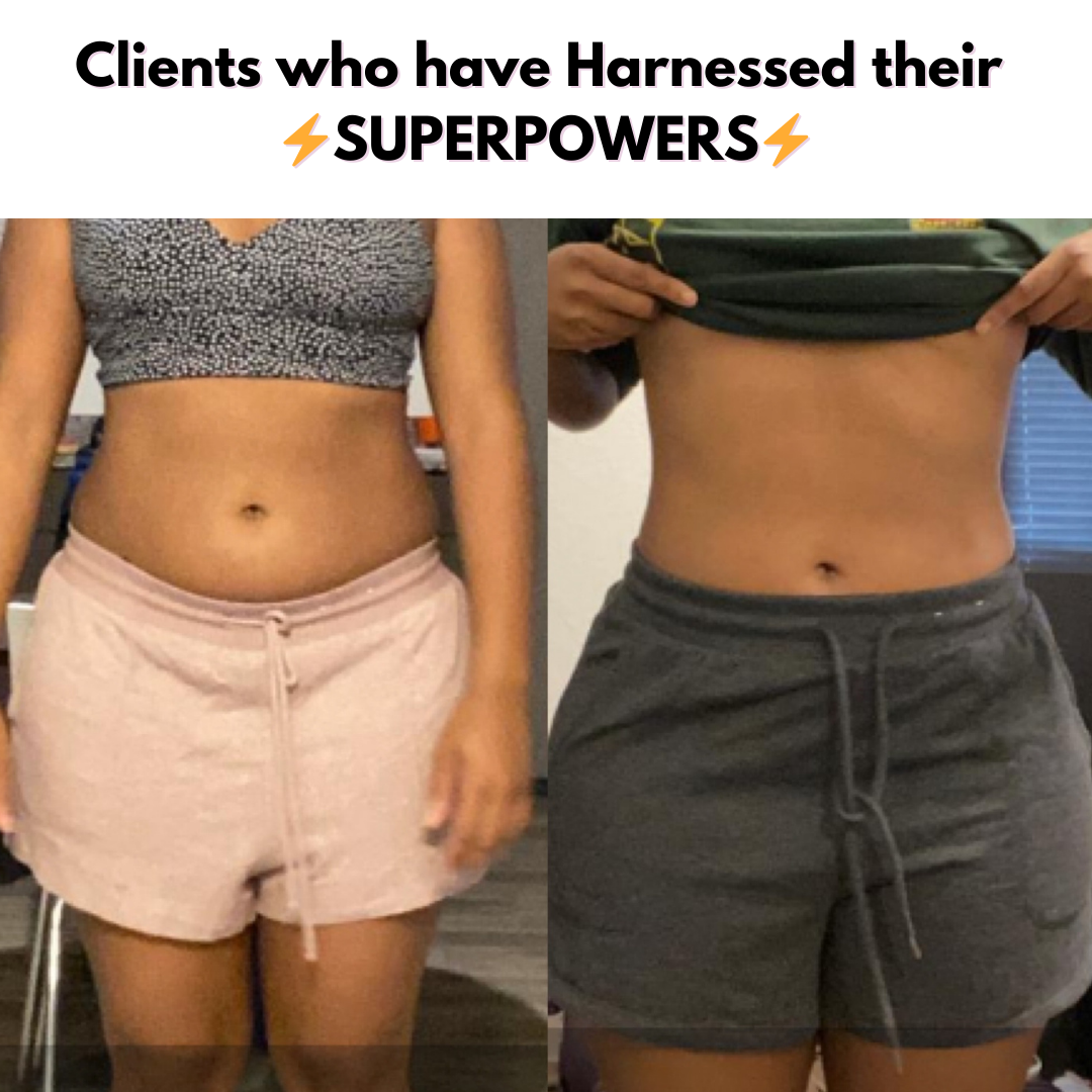"I kept maintaining muscle and steadily losing fat while gaining so much strength. I weigh the same weight in both of these photos!"
