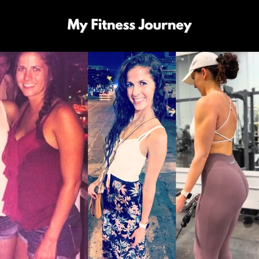 I went from focusing on weight loss to focusing on healing my relationship with food & my body. I weigh the same now as I did in the first photo.