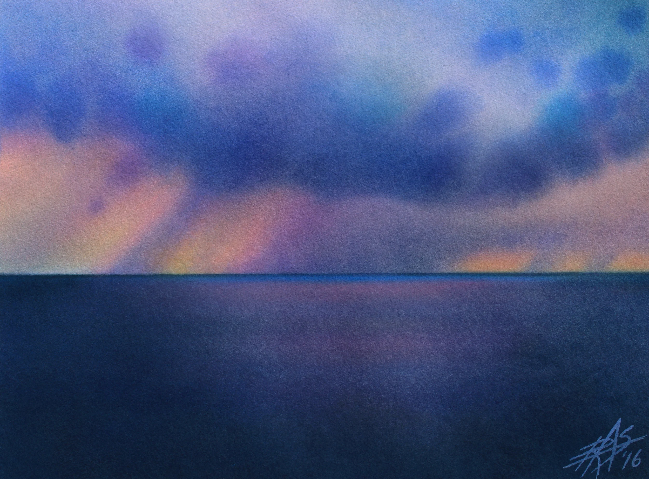Cloudburst at Sea