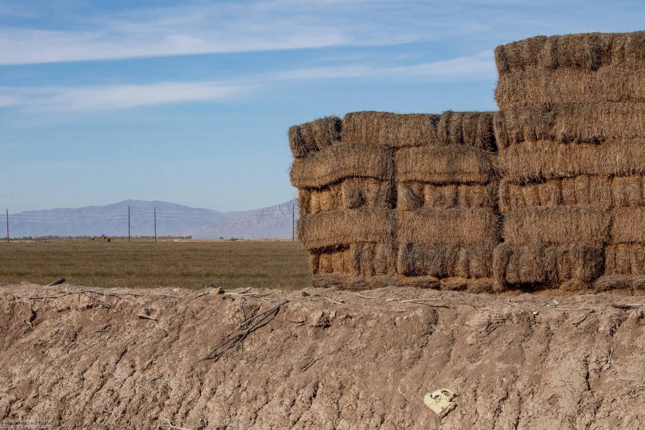hay bales Imperial Valley